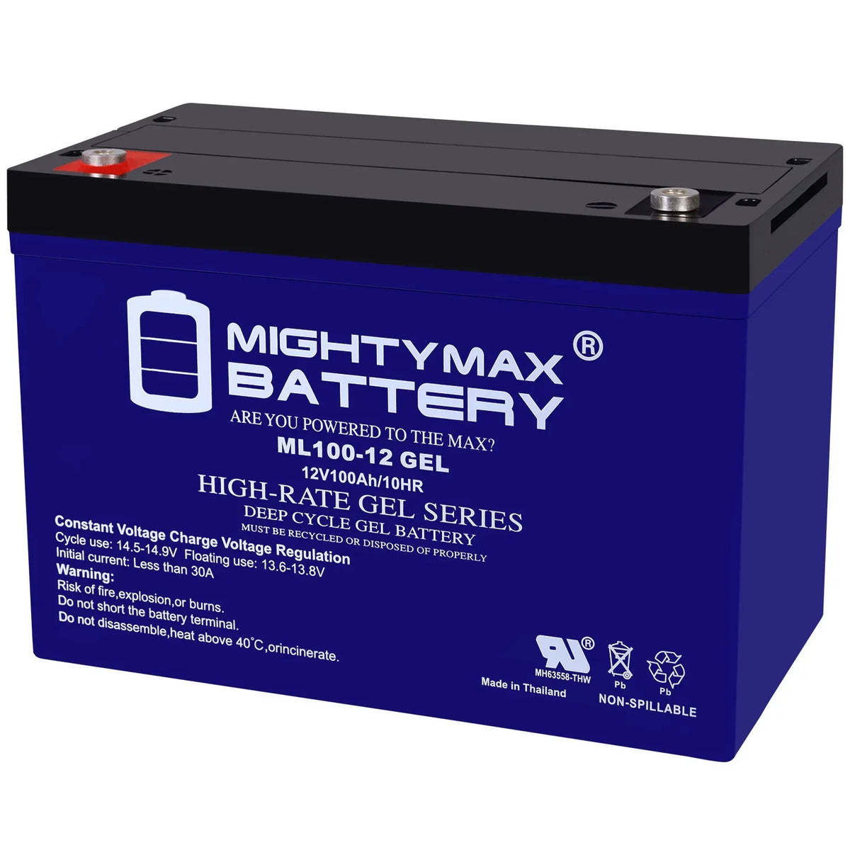 12V 100AH GEL Replacement Battery compatible with Minnkota Trolling Motors