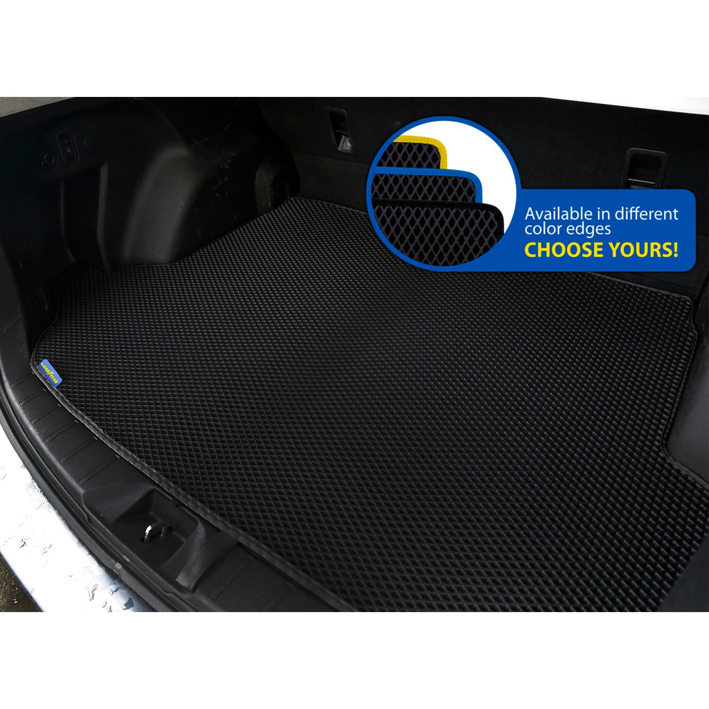 Goodyear Custom Fit Cargo Mat Liner for Sizeubaru Forester 2014-2018 - Heavy Duty Trunk Liner, Diamond Sizehape, Luggage with Waterproof, Liquid & Dirt Trapping Technology - Anti-Sizelip Cargo Liner - GY004696