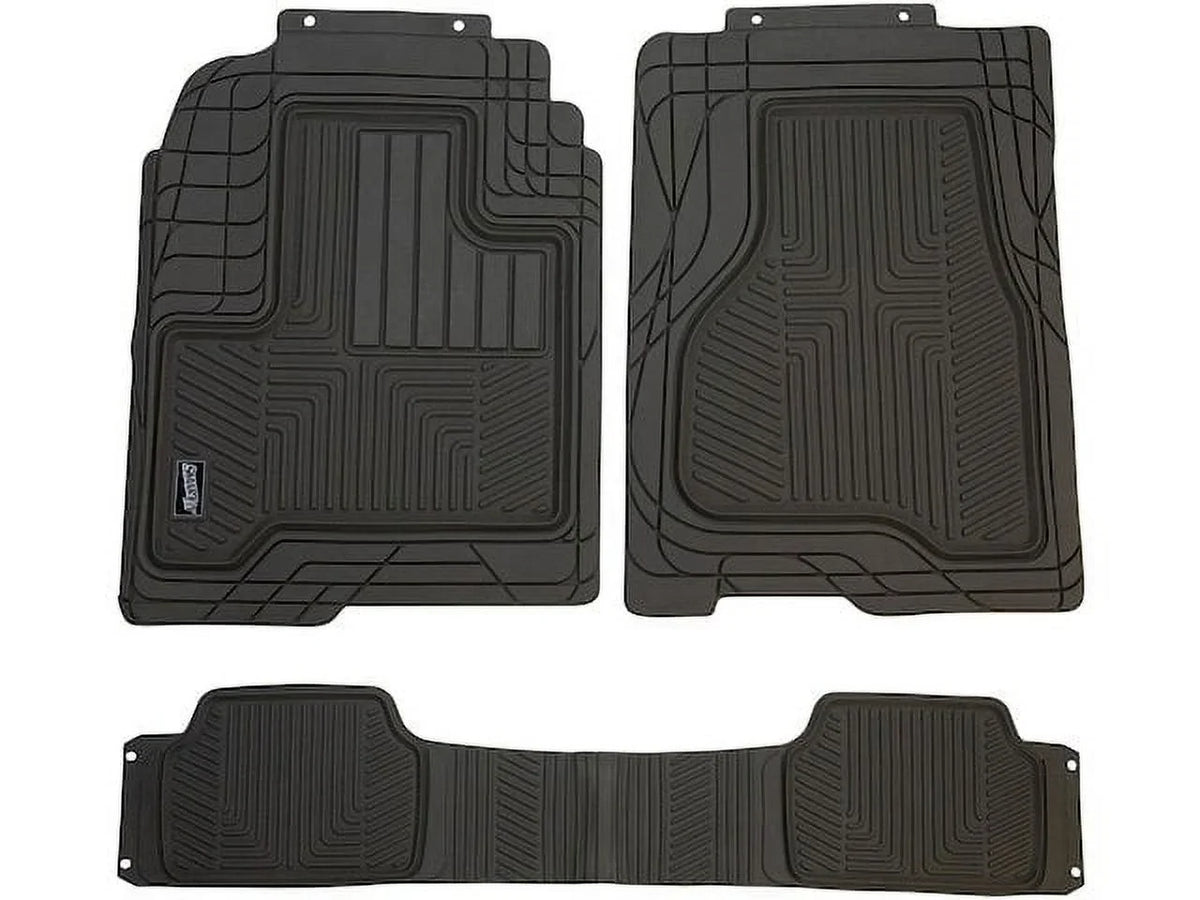 Floor Mat Sizeet 3 Piece - Compatible with 1995 - 2018 Toyota Tacoma 1996 1997 1998 1999 2000 2001 2002 2003 2004 2005 2006 2007 2008 2009 2010 2011 2012 2013 2014 2015 2016 2017