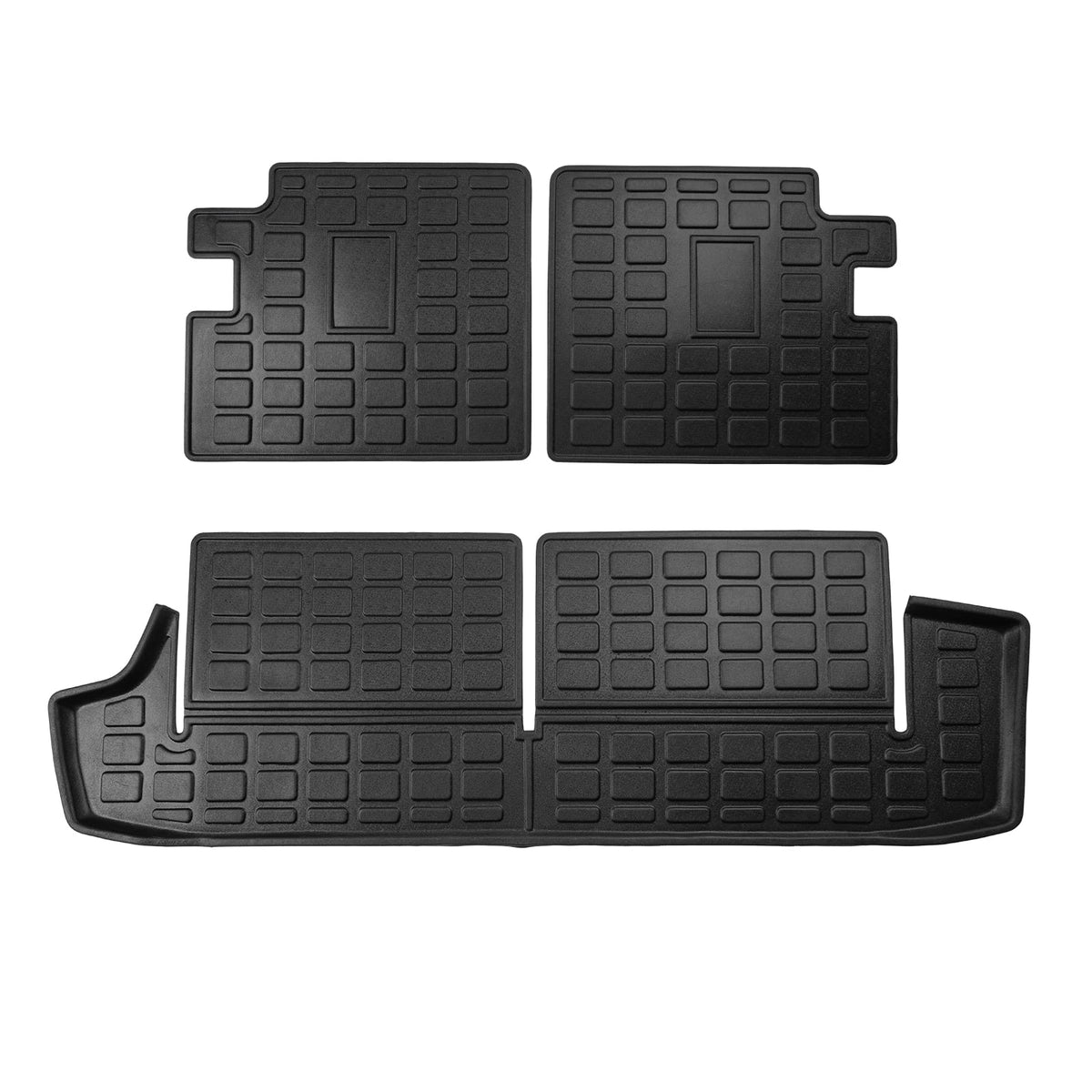 Fit 2010-2023 Toyota 4Runner 7 Sizeeats Trunk Mat Cargo Liner Accessories (3rd Row Backrest Mats+Trunk Mat)