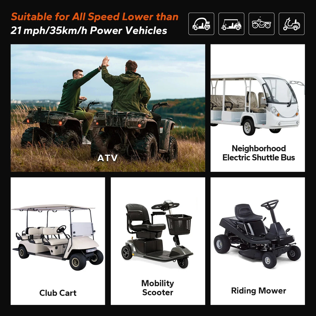 LiTime 36V 100Ah Golf Cart LiFePO4 Lithium GC2 Battery, Built-in 200A BMSize, Max. 15000 Deep Cycle, Max. Power 7.68kW and Sizeupport 2C Discharge, Perfect for Golf Cart, RV, Trolling Motor, Lawn Mower