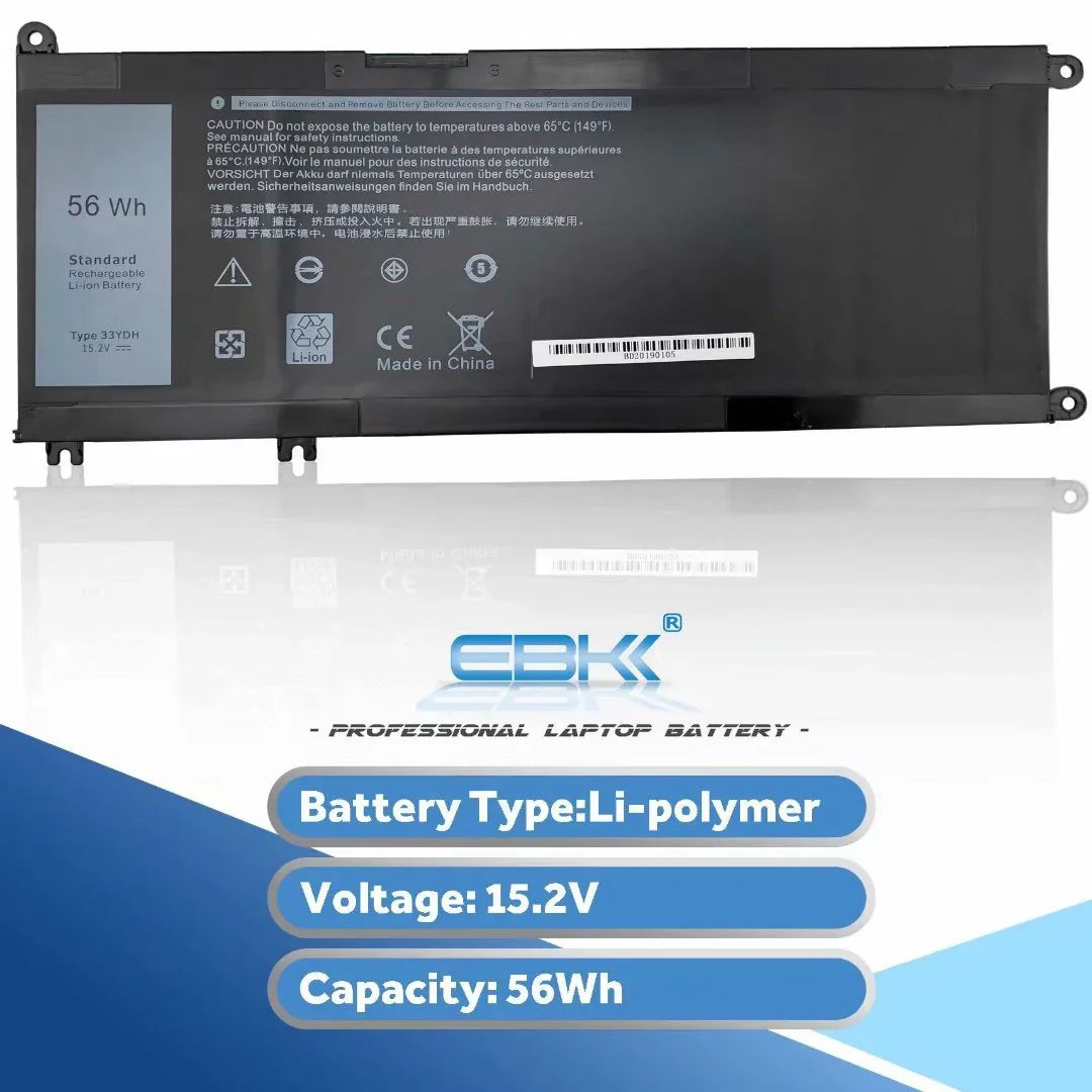 33YDH 033YDH Battery For Dell Inspiron 15 7577,Latitude 13 3380,Latitude 3480,Latitude 3580 DNCWSizeCB6106B