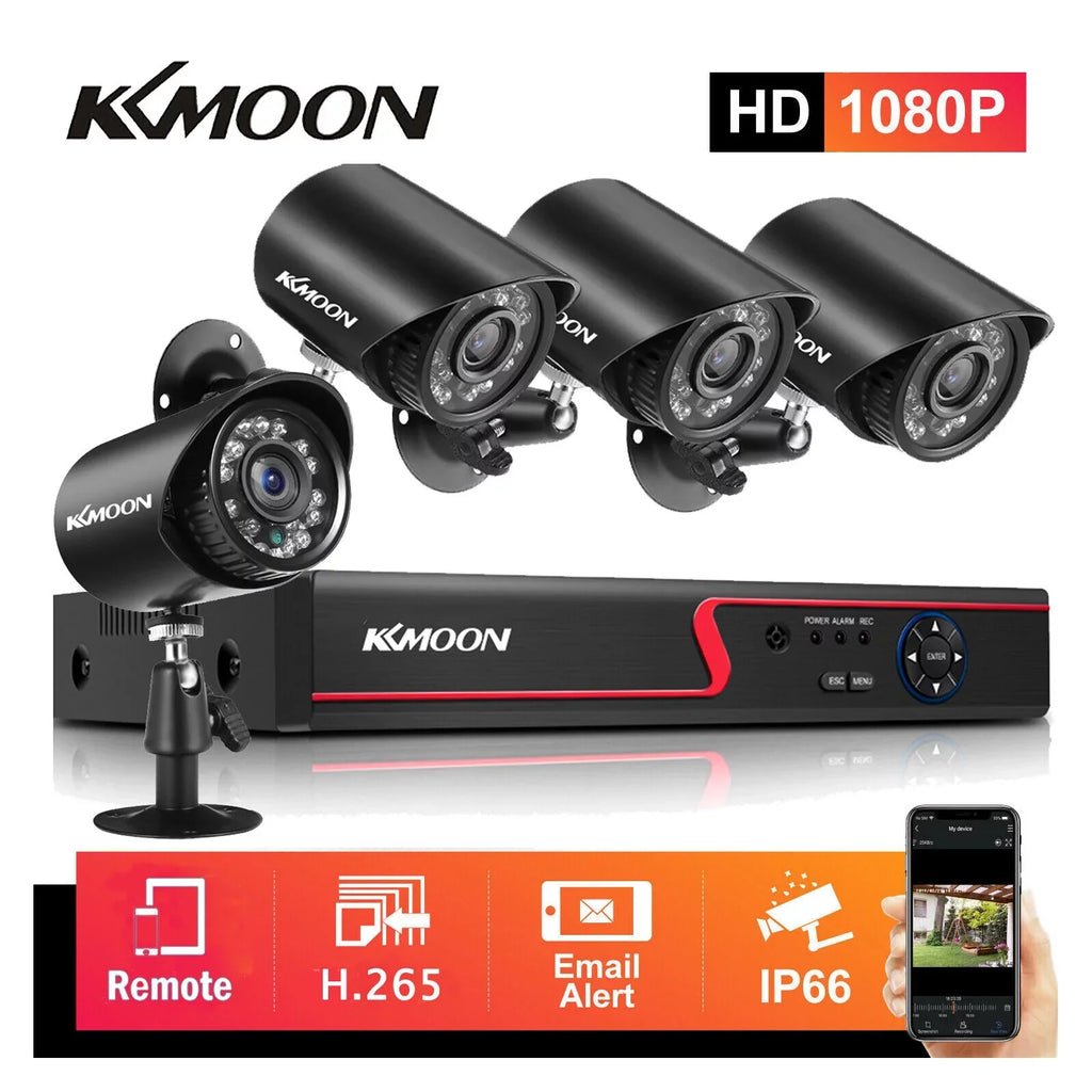 KKmoon Digital Video Recorder, Full HD 1080P 8CH DVR CCTV Recorder with Remote Phone Monitoring