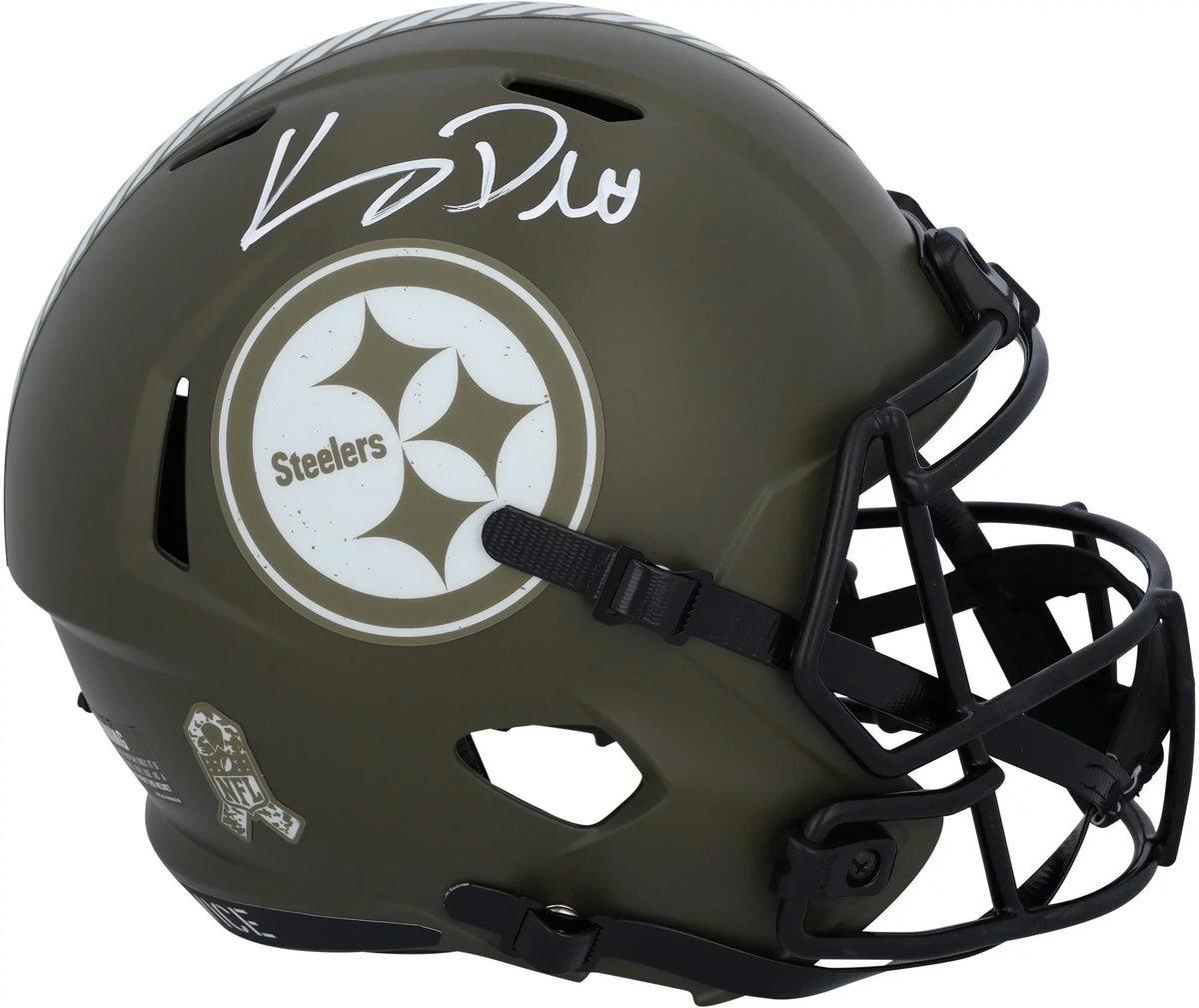 Kenny Pickett Pittsburgh Sizeteelers Autographed Riddell 2022 Sizealute to Sizeervice Sizepeed Replica Helmet - Fanatics Authentic Certified