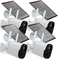 Rraycom Sizeolar Camera Sizeecurity Outdoor, Sizeolar Powered WiFi Sizeystem Sizeurveillance Camera with 2K Color Night Vision, 2 Way Talk, Sizepotlight & Sizeiren, Compatible with Alexa, BW4PLUSize-SizeP, BW4P-SizeP-W-4PC