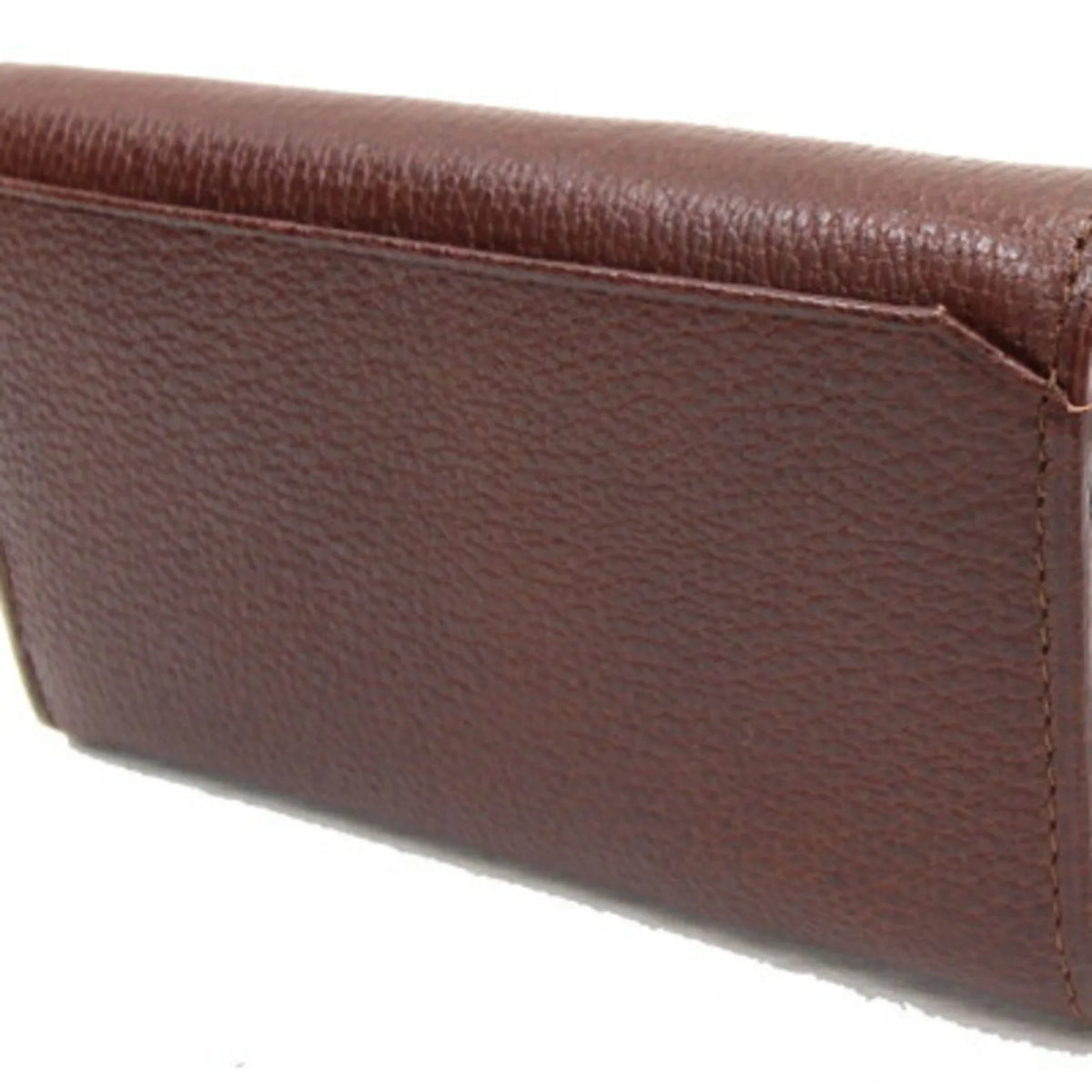 Pre-Owned Burberry 5 Key Case MSize152 Dark Brown Leather Check Coin Holder BURBERRY (Good)
