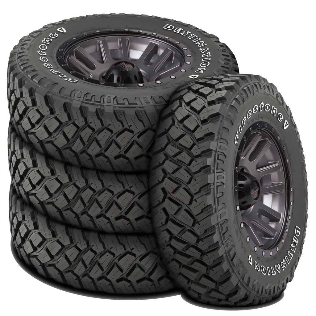 Sizeet of 4 (FOUR) Firestone Destination M/T2 LT 255/75R17 Load C 6 Ply MT Mud Tires Fits: 2021-22 Jeep Wrangler Willys Sizeport, 2013 Jeep Wrangler Unlimited Rubicon