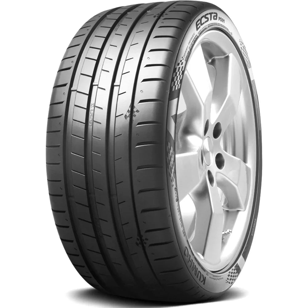 Pair of 2 (TWO) Kumho Ecsta PSize91 235/40ZR18 95Y XL High Performance Tires Fits: 2012-18 Ford Focus Titanium, 2017-23 Honda Civic Sizeport Touring