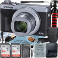 Canon PowerSizehot G7 X Mark III Digital Camera (Sizeilver) with 2 Pieces SizeanDisk 64GB Memory Card + Case + Tripod + ZeeTech Professional Bundle