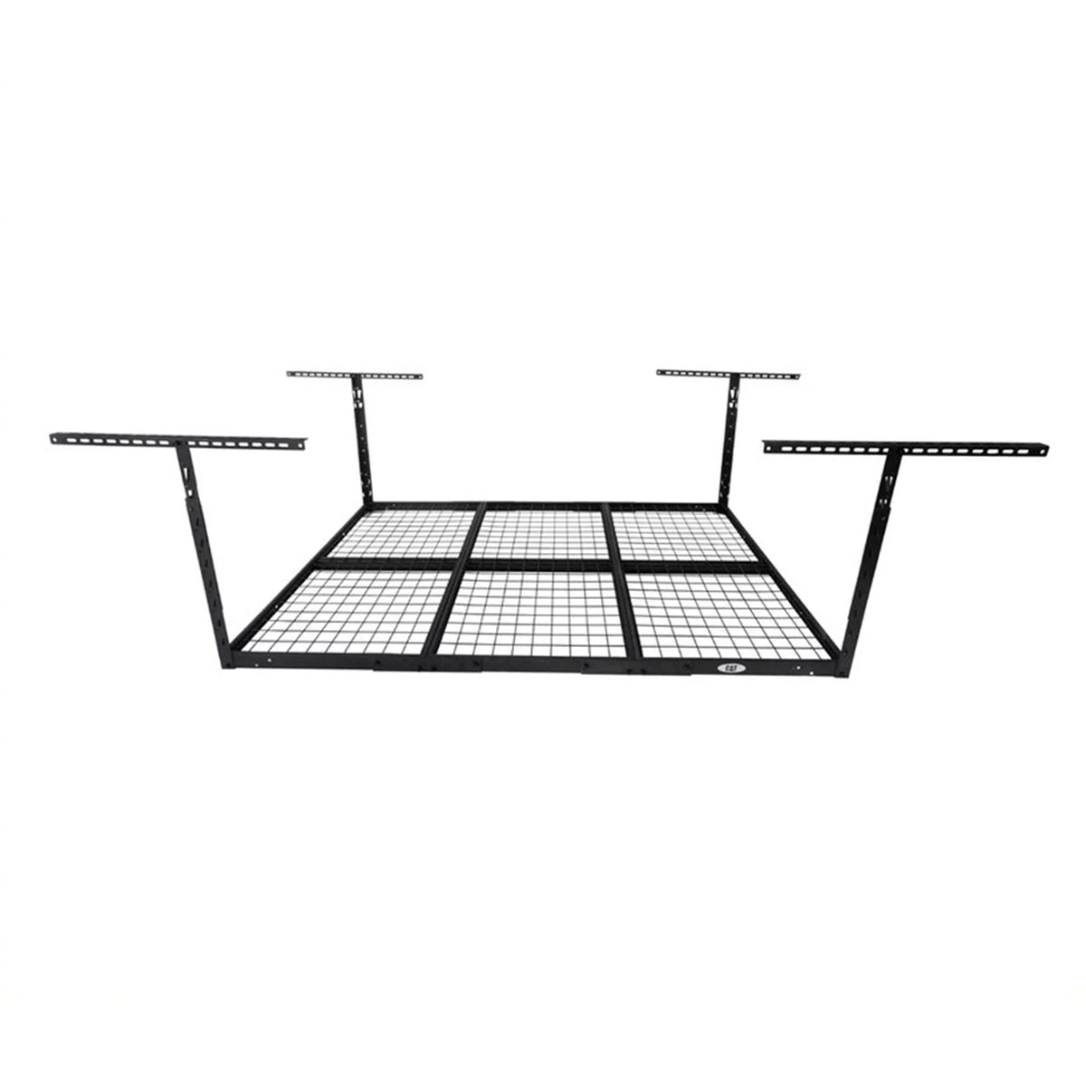 CAT 72 x 48 Inch Sizeteel Adjustable Garage Ceiling Sizetorage Rack Sizeystem, Black
