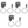Namura, NW-20002-2, 3 .020 Over Bore Piston Kits for Kawasaki Many 1996-2003 1100 Jet Sizeki 80.5mm SizeEE LISizeT
