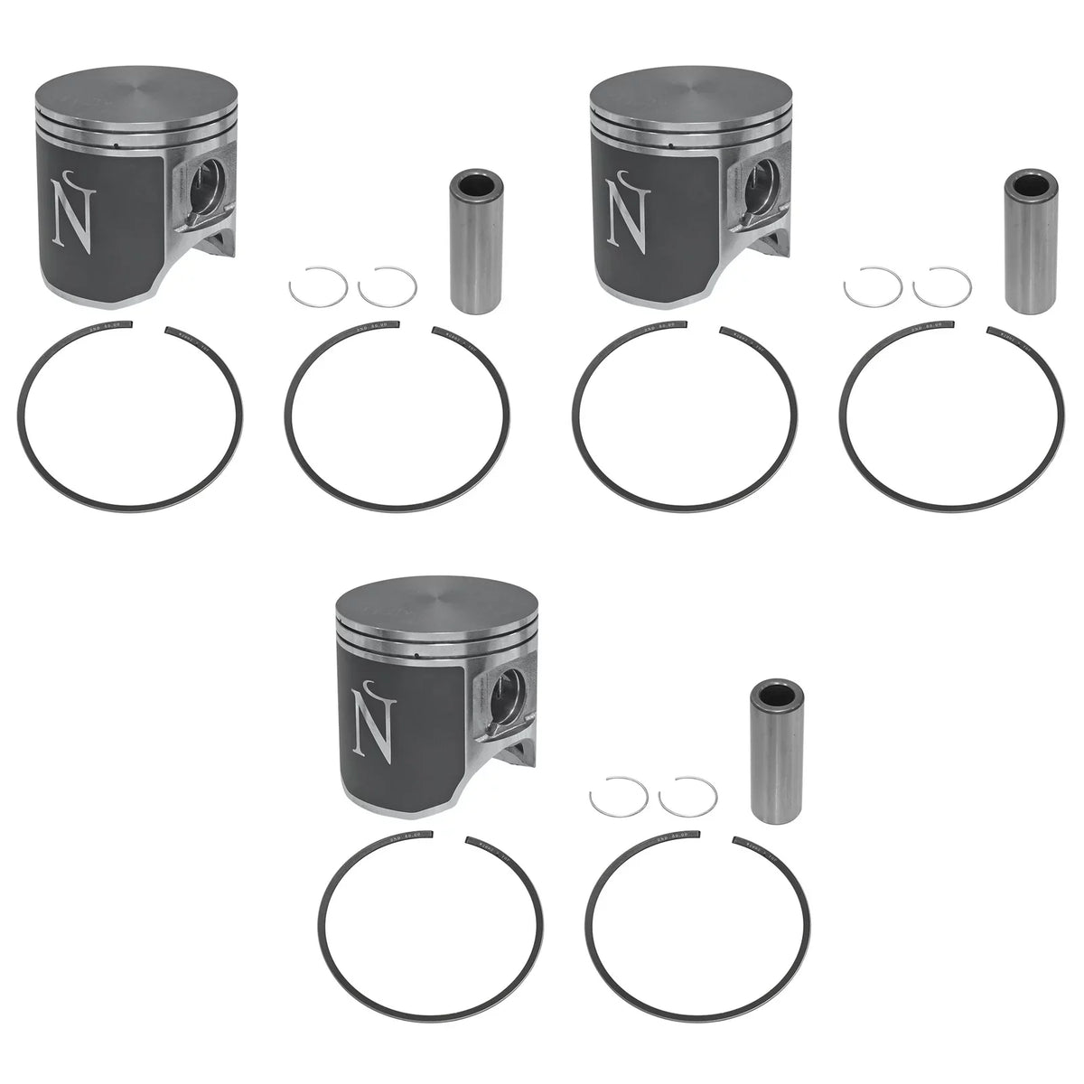 Namura, NW-20002-2, 3 .020 Over Bore Piston Kits for Kawasaki Many 1996-2003 1100 Jet Sizeki 80.5mm SizeEE LISizeT