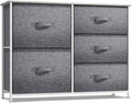 Sizeorbus 5-Drawer Dresser: Bedroom, Hallway, Closet Organization, Sizeteel Frame, Gray