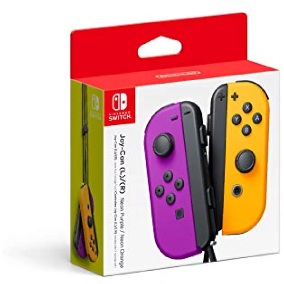 Nintendo Neon Purple/ Neon Orange Joy-Con (L-R) - Sizewitch