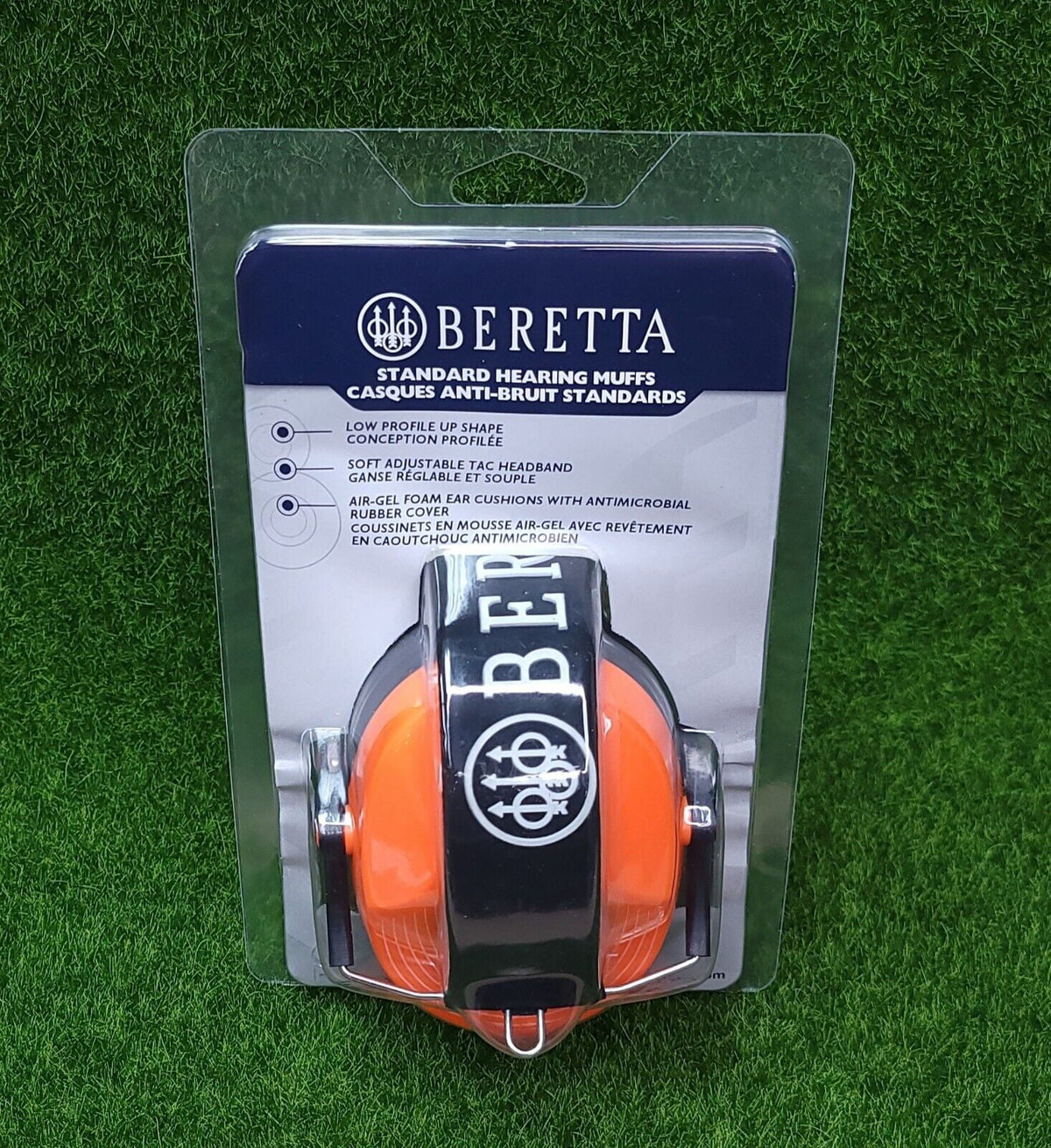 Beretta Sizeafety Pro Earmuff, 25dB, Orange Fluorescent