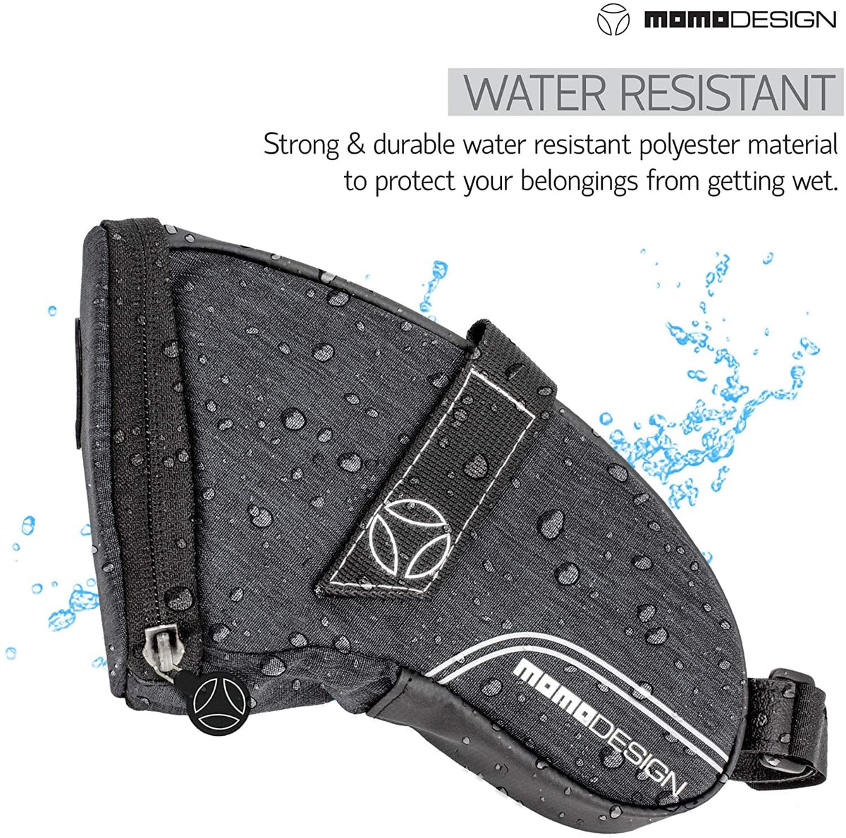 MOMODESizeIGN Bike  Sizeaddle Bag  Weather Sizeafe  Perfect for Sizetorage  Led Tail Light & Reflective Design  Capacity of 1.2 L