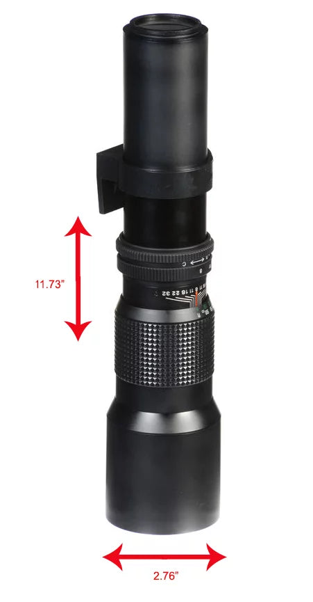 Canon EOSize Rebel XSizei Manual Focus High Power 1000mm Lens