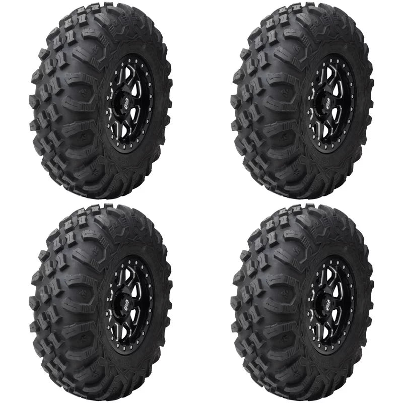 (4 Pack) Tusk Megabite Radial Tire 27x11-14 For POLARISize RZR 900 Trail Fox Edition 2020