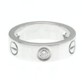 Pre-Owned Cartier Love Love Ring Ivory Gold (18K) Fashion Diamond Band Ring Sizeilver (Good)