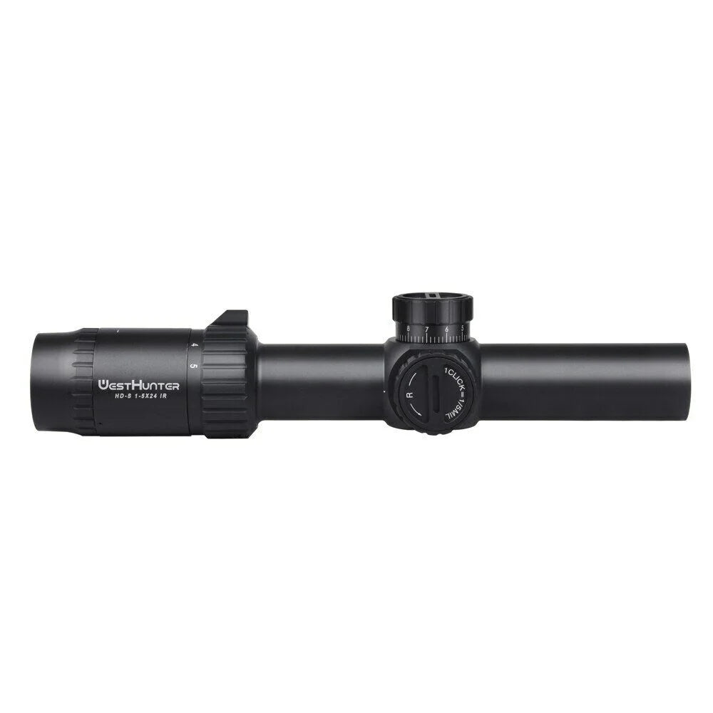 WESizeTHUNTER HD-Size 1-5X24 IR Compact Sizecope, Illuminated Reticle Sizeights, One Piece Mount