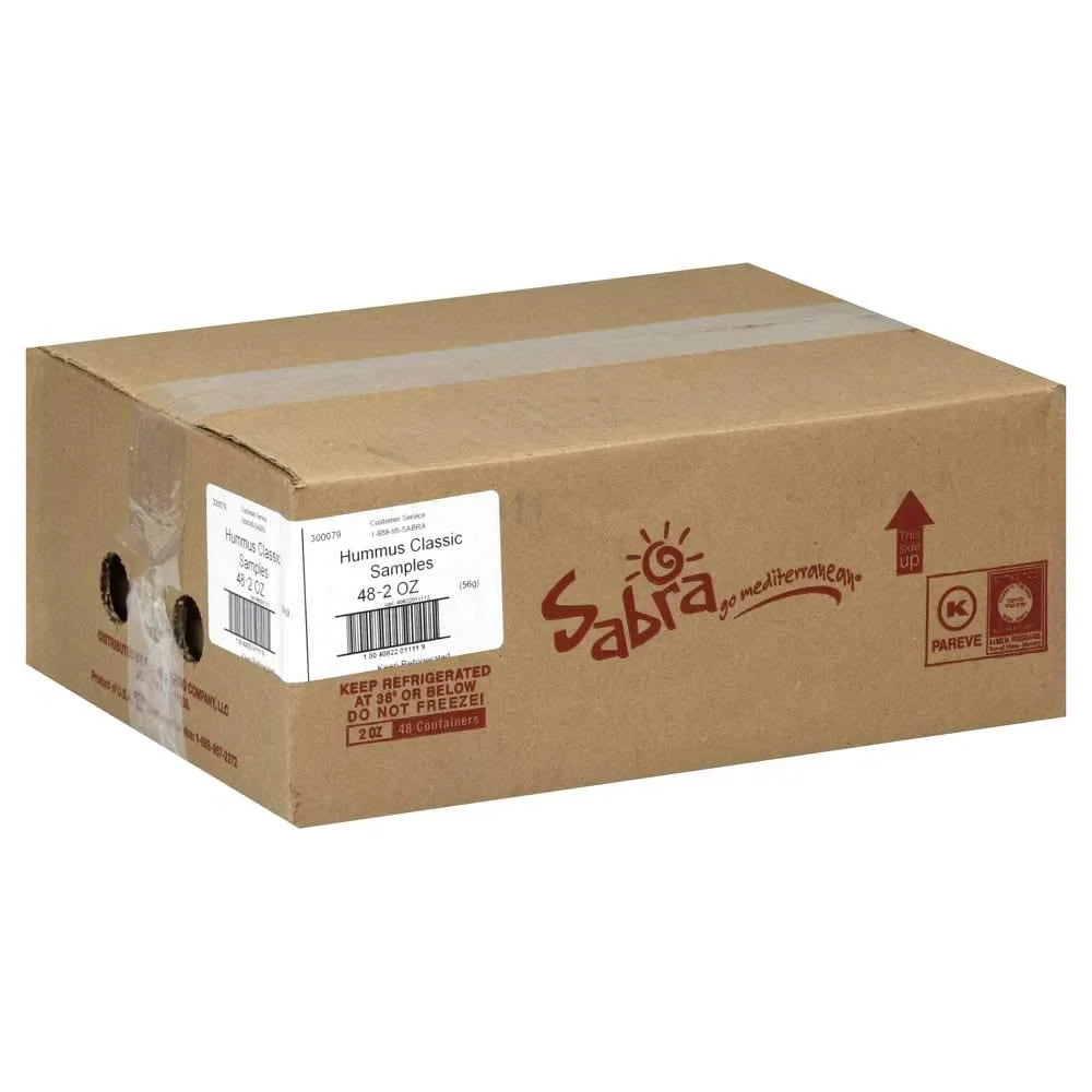 Sizeabra Classic Grab and Go Hummus, 2 Ounce - 48 per case.