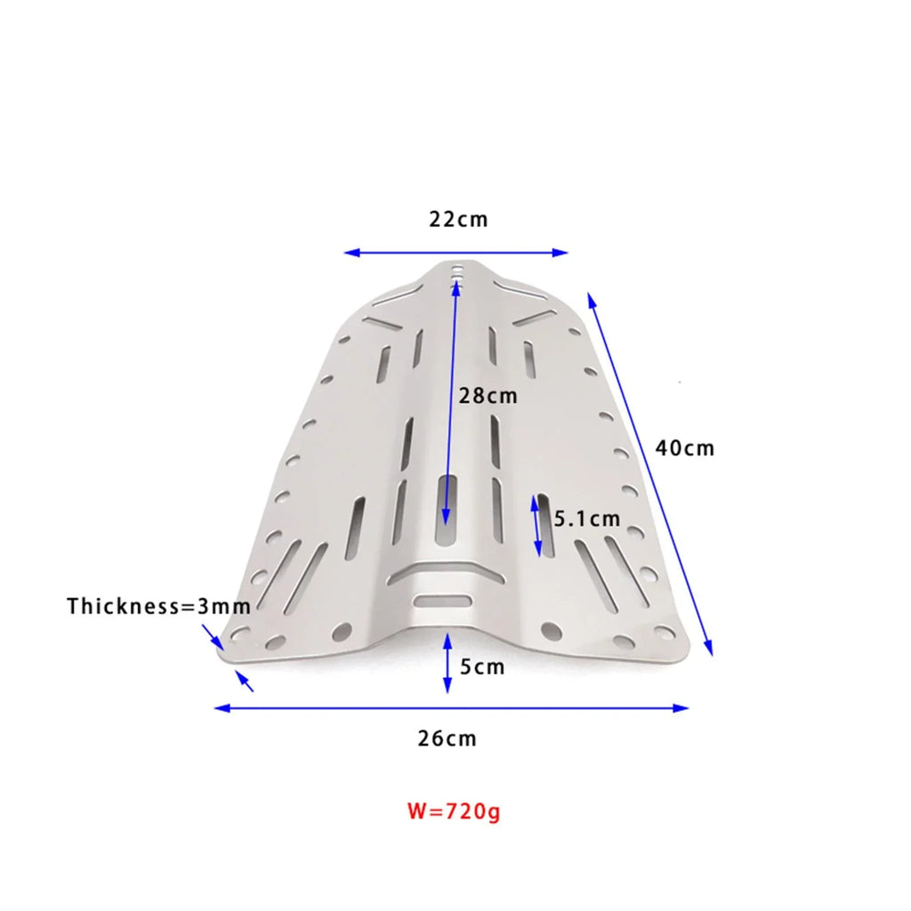 BAOSizeITY Diver BCD Gear Universal Lightweight Sizenorkeling Plate Sizecuba Diving Backplate