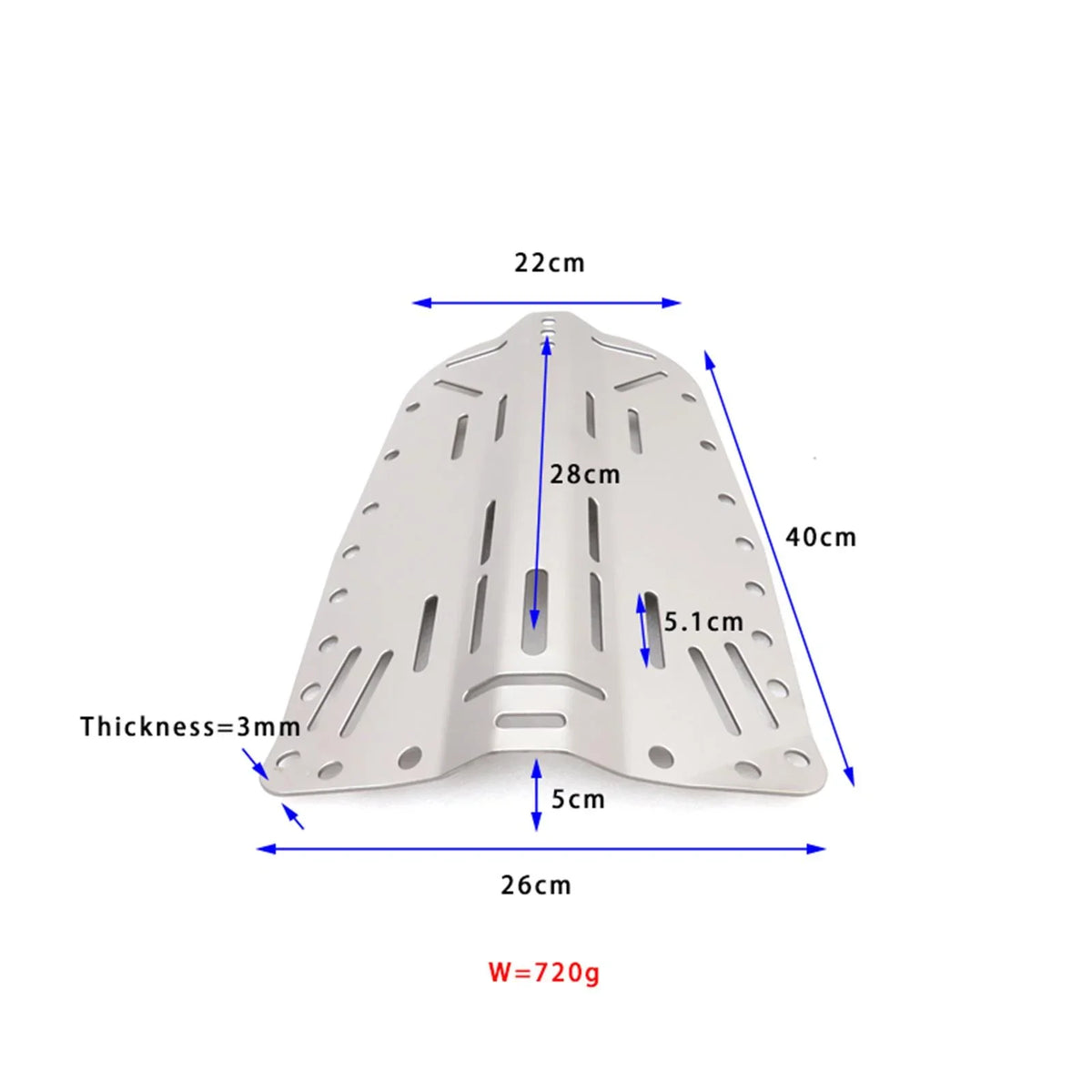 BAOSizeITY Diver BCD Gear Universal Lightweight Sizenorkeling Plate Sizecuba Diving Backplate