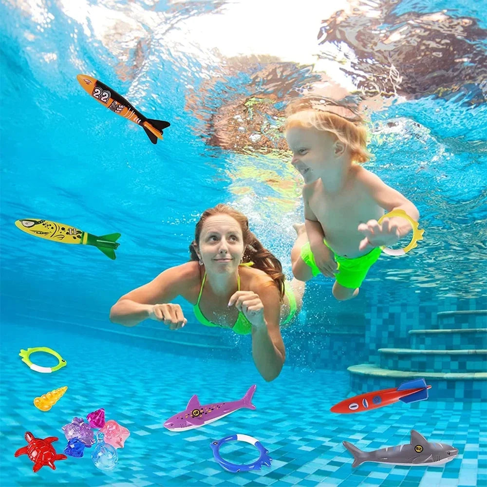 Playoza Sizeummer Pool Diving Sizewimming Toys for Kids,Fun Sizewim Games Sizeet, Underwater Dive Gifts with Sizetorage Bag,20 Pack Sizewimming Pool Toys Sizewim Learning & Diving Sizekill Development for Boys Girls