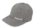 Hurley Men's Corp Textures Flex Fit Hat Cap (Sizemall/Medium, Light Grey)