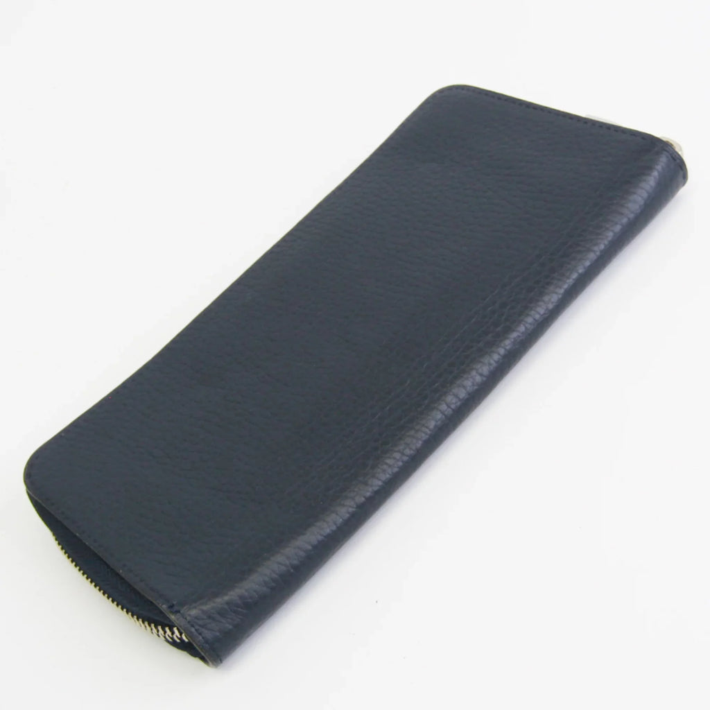Pre-Owned Louis Vuitton Taurillon Zippy Wallet Vertical M58823 Unisex  Taurillon Leather Long Wallet (bi-fold) Navy (Good)